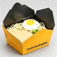 Boîtes d'emballage alimentaire personnalisées, boîte à emporter pour restaurant, boîte pliante en papier de qualité alimentaire