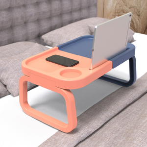 Plastic <strong>Foldable</strong> Portable Multifunction Laptop <strong>Desk</strong> with Cup Slot, <strong>Small</strong> Easy Lazy Table, Bed Working Studying Breakfast Table - Product Image 2