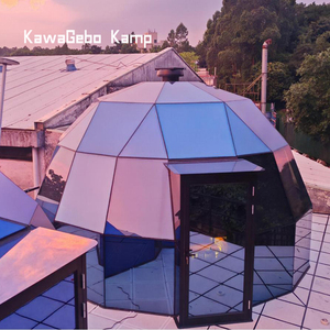 Kawagebo Kamp 4M struttura trapezoiale vetro personalizzato di lusso <span class=keywords><strong>Glamping</strong></span> Dome House per il campo - Product Image 3