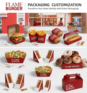 Custom Design Branded <b>Burger</b> Fried Chicken Fries <b>Box</b> Wholesale Food Packaging Restaurant Supplier - Product Image 6