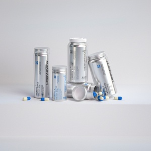 Premium Aluminum Capsule Storage Jar Metal <b>Pill</b> <b>Case</b> Supplement Container Travel Medicine Bottle <b>for</b> Daily Use and Organizing - Product Image 1