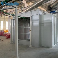 Ligne de revêtement en poudre à pompe contrôlée par PLC, installation rapide, faible consommation d'énergie, pour la construction, la quincaillerie, anti-corrosion