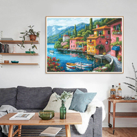 Peinture Diamant 5D Personnalisée Paysage Château Classique Peinte à la Main DIY pour Adultes Décoration Maison
