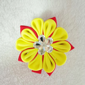 Cinta de grogrén tela flor horquilla bebé niñas lazos pinzas para el cabello lazos para el cabello accesorios para bebés niños pequeños niños adolescentes - Product Image 6