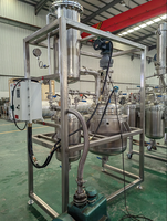 Équipement de récupération continue d'éthanol 50-500L, réacteur de décarboxylation en acier inoxydable avec condenseur, chauffage et refroidisseur