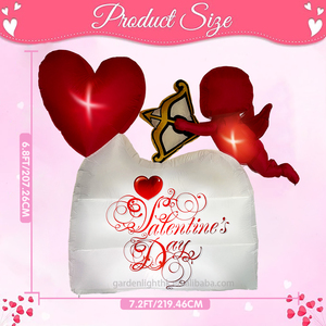Giant <b>Valentine's</b> Day Cupid Inflatable Heart Light LED IP44 Waterproof Outdoor Indoor Wedding Anniversary Love Theme Party <b>Decor</b> - Product Image 2
