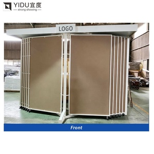 Kabinet <span class=keywords><strong>Display</strong></span> ubin multifungsi dengan rak Showroom kustom dan alas berputar - Product Image 3