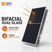 Module PV de type N à tolérance de puissance positive 425W pour projet de toiture, panneaux solaires monocristallins bifaciaux à haute efficacité