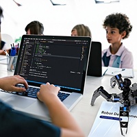 Mon robot araignée programmable à 6 pattes - Contrôlé par Wi-Fi, jouet éducatif STEM, caméra, construction en alliage d'aluminium métallique