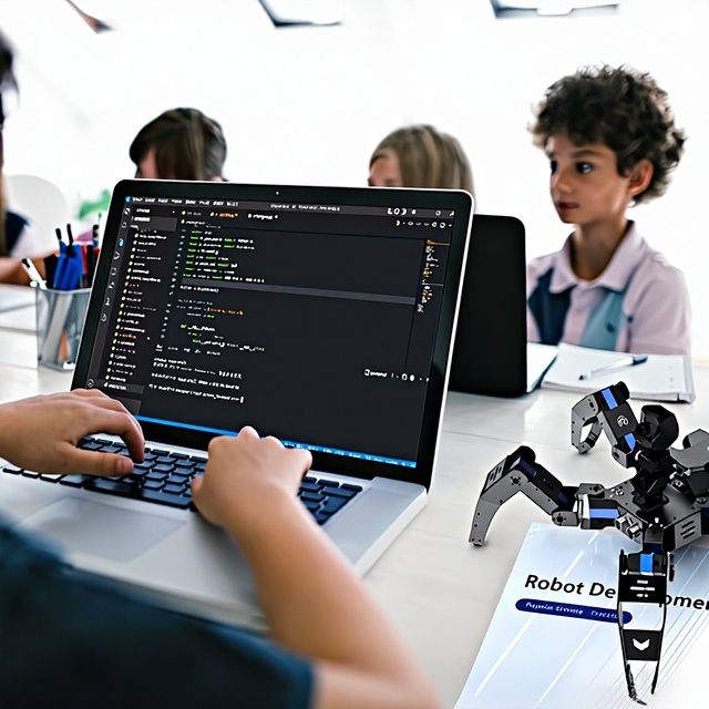 My Robot Time Programmable 6-Legged Spider Robot-WiFi Controlled Educational STEM Toy Camera Metal Aluminum Alloy Construction