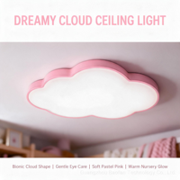 Plafonnier LED créatif moderne et simple en forme de nuage, construction en acrylique et fer, CRI 90 élevé, pour chambres et projets hôteliers