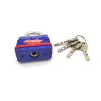 Cadenas en fer Samhoo bleu antivol, étanche, antirouille, isolant, avec clé, pour tiroir supérieur - Vente en gros