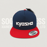 Topi Snapback Soochic Premium 100% Katun 5 Panel Motif Huruf Dua Warna Gesper Plastik Pinggiran Datar Hip Hop Kasual Unisex
