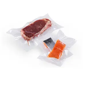 卸売ヒートシール透明ポリエステル真空冷凍サーモン魚プラスチッククリアフードバッグ