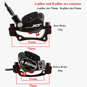 Conjunto de Freio a Disco Hidráulico para Bicicleta de Montanha MT200 OEM/ODM, em Liga de Alumínio, com Rotor de 160mm - Product Image 2