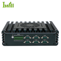 Alta calidad en Tel Core I5 1135G7 Pc industrial integrado con 3 2,5G LAN DDR4 6 COM SIM HD DP Win10 Linux Mini Pc 12 voltios