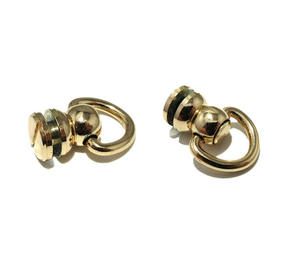 Clou rotatif <span class=keywords><strong>à</strong></span> tête de moine avec petit anneau en D, rivet rond en laiton, boucle latérale pour sac <span class=keywords><strong>à</strong></span> main, attache de sucette, <span class=keywords><strong>rivets</strong></span> - Product Image 3