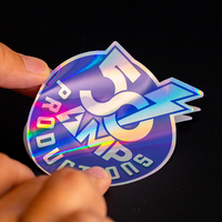Fabricant d'Autocollants Vinyles Holographiques Imprimés Personnalisés, Adhésifs Permanents en PVC Imperméables, pour Logo de Marque Décoratif sur Mesure