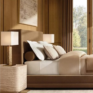 Moderno elegante travertino in pietra in marmo solido struttura da tavolo per soggiorno piccolo tavolo per divano sedie uso per mobili per la casa - Product Image 3