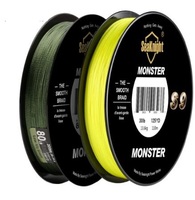 Lignes de pêche tressées Monster S9 300M, technologie S Braid, 9 brins, multifilament en nylon, vert flottant, 30LB 40LB 50LB 80LB 100LB