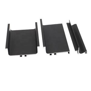 Distanziatore incorporato in alluminio tipo <span class=keywords><strong>C</strong></span> e J profilo a canale quadrato profilo della maniglia Gola per armadio da cucina dell'armadio di Base - Product Image 1