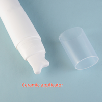 Emballages de tubes souples cosmétiques de 50 ml et 100 ml avec applicateur en céramique pour nettoyant visage, sérum pour le cou, massage, tube en plastique souple