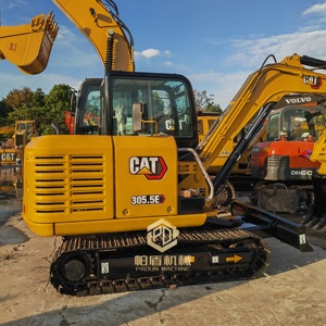Excavatrice d'occasion Caterpillar CAT305.5E CAT305.5E2, excavatrice hydraulique sur chenilles de 5,5 tonnes, mini-excavatrice d'occasion, petite excavatrice en stock - Product Image 2