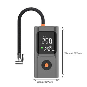 Pompe <span class=keywords><strong>à</strong></span> <span class=keywords><strong>air</strong></span> électrique 150 PSI, pompe <span class=keywords><strong>à</strong></span> vélo sans fil, compresseur portable 4500mAh, rechargeable par USB, avec toutes les valves et écran LED - Product Image 6
