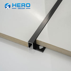 Profilé en aluminium Panneau de protection <span class=keywords><strong>Joint</strong></span> Strip Plafonds Encastré Hero Métal Mur Coin Garde Transition Bordure Carré Carrelage - Product Image 2