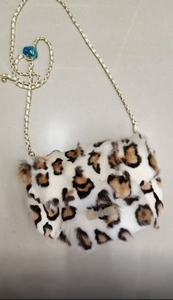 Borsa a Tracolla in Pelliccia di Volpe Delicata sulla Pelle per Signore, Vendita <span class=keywords><strong>Online</strong></span> - Product Image 3