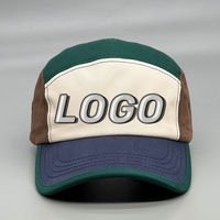 Gorra de Béisbol Deportiva con Logotipo Bordado Personalizado, 5 Paneles, para Hombre, Al Por Mayor, de Lona, Gorra Hip-Hop Original
