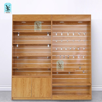Vitrine en bois pour accessoires de téléphone, boîtiers d'ordinateur, étagère de rangement, panneau à fentes, crochet d'affichage pour présenter votre technologie et votre style