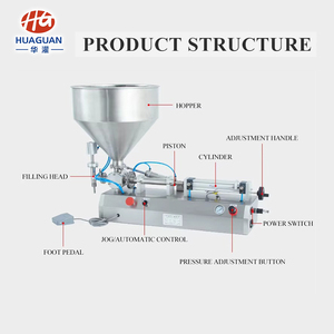 Máy làm kem cho bánh chai thủy tinh làm đầy và nắp máy tự động Whisky sữa chua Máy chiết rót - Product Image 4