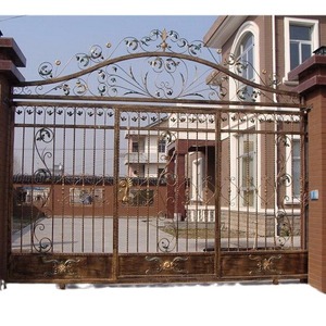 Porte de sécurité en acier de style européen pour villa et jardin, anti-effraction, ouverture latérale, design traditionnel - Product Image 1