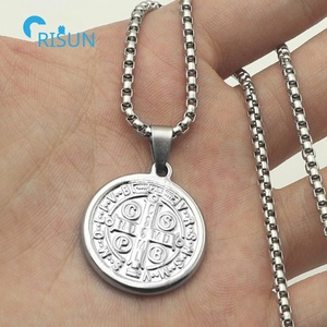 <span class=keywords><strong>Medalla</strong></span> católica de San Benito, anillo de La Santa Cruz, pulsera, collar, llavero, <span class=keywords><strong>medalla</strong></span>, medallón, <span class=keywords><strong>Medalla</strong></span> personalizada de San Benito - Product Image 2
