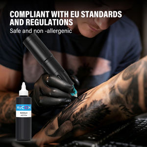 Tinta de Tatuaje Nuojo Triple Black, Pigmento <span class=keywords><strong>TBK</strong></span> Totem Black, Tinta de Práctica para Tatuajes, Tinta para Microblading, Tinta Líquida Permanente para Delineado y Sombreado - Product Image 2