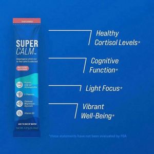 Poudre de magnésium Super Calm 2025, très demandée, pour boisson, en sachet, granulés électrolytiques mélangés, glycinate de magnésium en poudre - Product Image 2