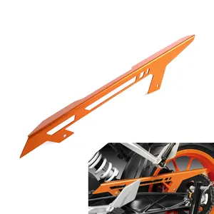 NiceCNC CNC Pelindung Penutup Pelindung Rantai Oranye untuk KTM 125 200 390 Duke 2013-2015 2016