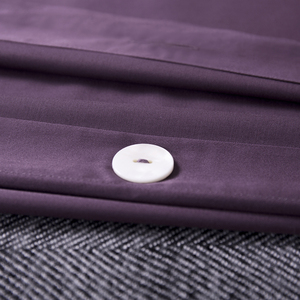 Ensemble <span class=keywords><strong>de</strong></span> quatre pièces en <span class=keywords><strong>coton</strong></span> <span class=keywords><strong>satin</strong></span>é <span class=keywords><strong>de</strong></span> haute précision violet 60S à longues fibres - Product Image 5