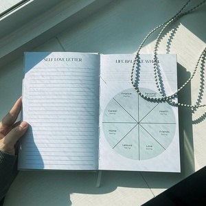 Cadeau <span class=keywords><strong>de</strong></span> luxe pour un ami Logo personnalisé My Daily Self Care well Self Care Affirmation <span class=keywords><strong>Gratitude</strong></span> Journal Notebook - Product Image 2
