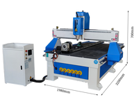 Routeur CNC à bois JX1325 avec cylindre de positionnement, machine de travail du bois 4 axes 3 axes pour la sculpture sur bois