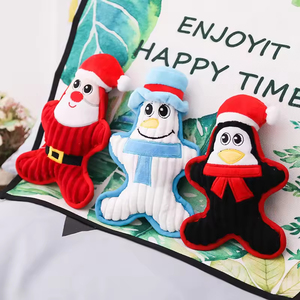 สินค้าสำหรับสัตว์เลี้ยงยอดนิยม ของเล่นตุ๊กตาคริสต์มาสสำหรับสุนัข ของเล่นเสียงดัง ทนทานต่อการกัด ช่วยขัดฟัน บรรเทาอาการปวดฟัน ของเล่นเคี้ยวแบบทนทาน - Product Image 5