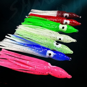 NOVITÀ Esche da Pesca Luminose da 4cm a 24cm, Gonnellini per Calamari, Assist Hook per Polpi, Esche <span class=keywords><strong>Artificiali</strong></span> Morbide in Plastica per la Traina - Product Image 3