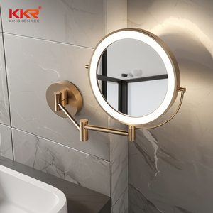 Design europeo LED illuminato a parete specchio per il trucco funzione Zoom mobile per 5 <span class=keywords><strong>stelle</strong></span> Hotel bagni - Product Image 5