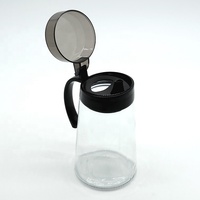Pot en verre de 600 ml et 700 ml pour jus et huile avec bec verseur et couvercle à clapet