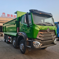 Camion benne ou camion à benne arrière Sinotruk Howo d'occasion en bon état, 380/430 CV, 8x4, Euro 2, diesel, à vendre