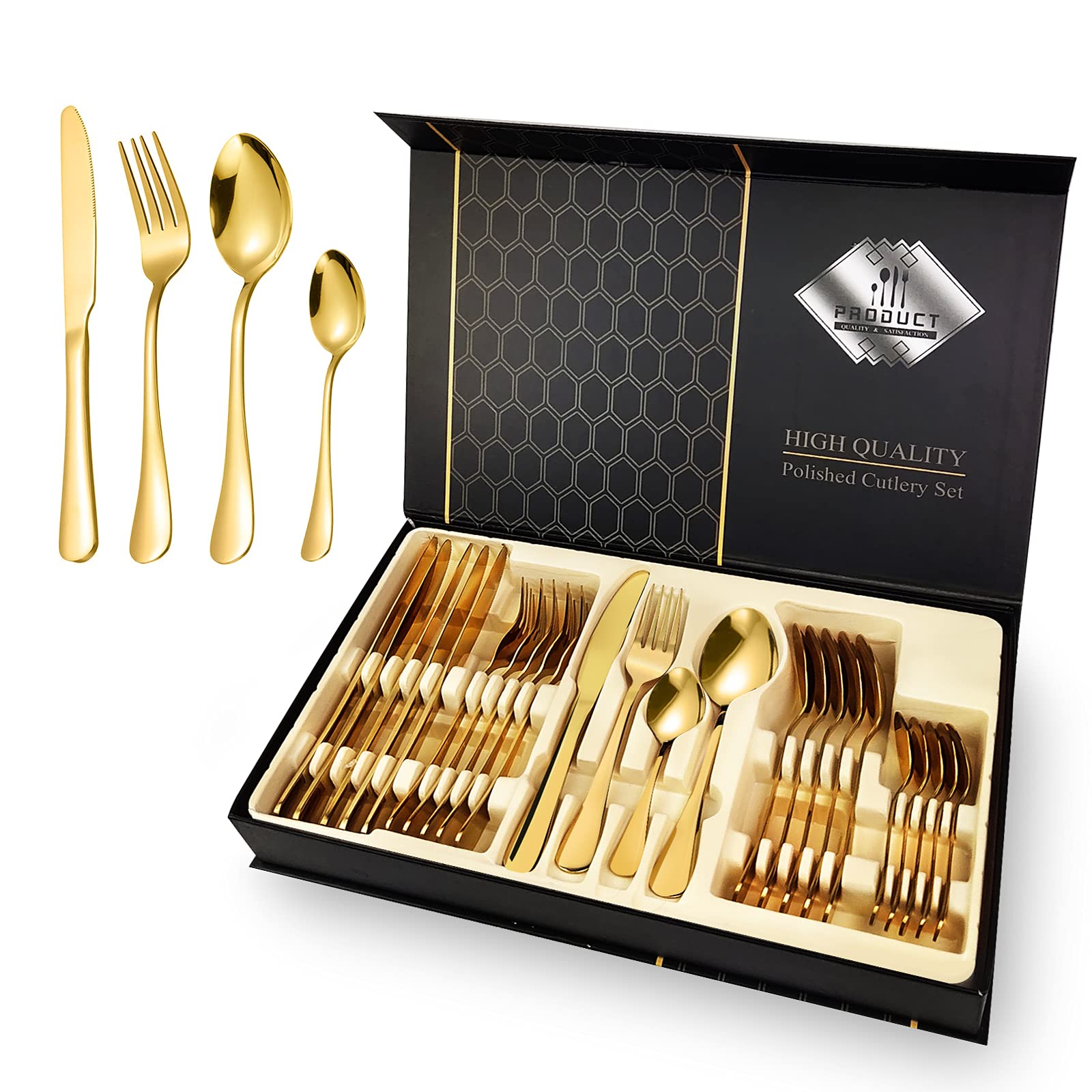 24pcs gold set