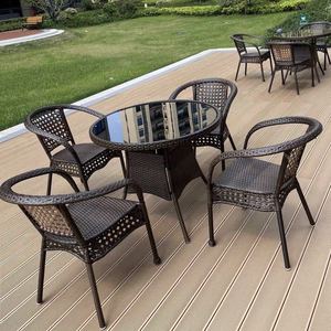 Set da Giardino in Rattan con Sedia <span class=keywords><strong>e</strong></span> Tavolo per Balcone <span class=keywords><strong>e</strong></span> Cortile - Product Image 5