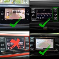 Cámara de Coche con Datos Originales y Seguimiento Dinámico para VW Polo 2018~2024, Unidad MIB2, Cámara de Marcha Atrás sin Decodificación, Plug & Play