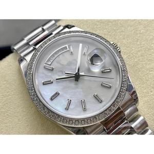 Drioshipping mechanical watch with diamonds stainless steel European and American men's <b>digital</b> dial <b>calendar</b> watch fashiontrend - Product Image 6